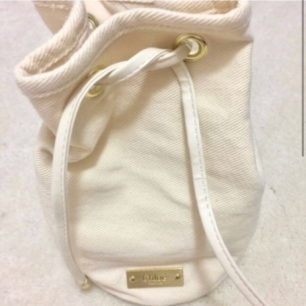 [CHLOE PARFUM] SMALL CREAM COLOR COSMETIC BAG